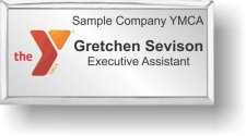 (image for) YMCA Red/Orange Executive Silver Badge