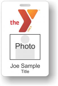 (image for) YMCA Red/Orange Photo ID Badge