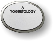 (image for) Yogurtology Executive Silver Oval Badge Logo Only