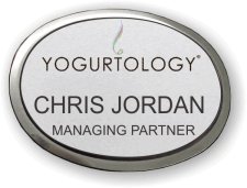 (image for) Yogurtology Silver Oval Executive Badge