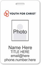 (image for) Youth for Christ Photo ID Vertical badge