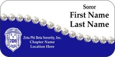 (image for) Zeta Phi Beta Sorority, Inc. Swoosh Badge