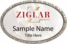 (image for) Ziglar Realty Oval Silver Bling Badge
