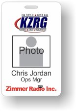(image for) Zimmer Radio Photo ID Badge