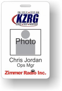 (image for) Zimmer Radio Photo ID Badge