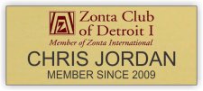 (image for) Zonta Club of Detroit Gold Badge