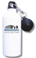 (image for) Bagwell Construction Services Water Bottle - White