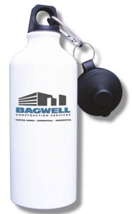 (image for) Bagwell Construction Services Water Bottle - White