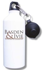 (image for) Basden and Ivie Water Bottle - White