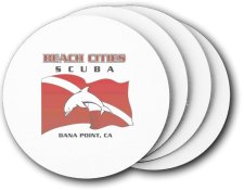 (image for) Beach Cities Scuba Centers Coasters (5 Pack)
