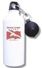 (image for) Beach Cities Scuba Centers Water Bottle - White