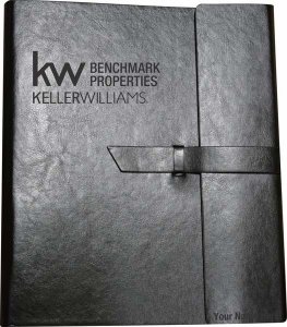 (image for) Keller Williams Benchmark Properties Black Leather Padfolio