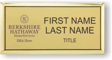 (image for) Berkshire Hathaway Executive Gold Badge with DBA/Company Name