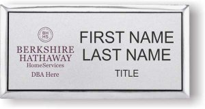 (image for) Berkshire Hathaway Executive Silver Badge with DBA/Company Name