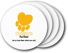 (image for) Best Friends Fur Ever, Inc. Coasters (5 Pack)