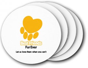 (image for) Best Friends Fur Ever, Inc. Coasters (5 Pack)