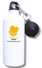 (image for) Best Friends Fur Ever, Inc. Water Bottle - White