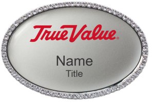 (image for) True Value Silver Beyond Bling Name Badge