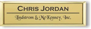 (image for) Lindstrom & McKenney, Inc. Small Executive Gold Badge