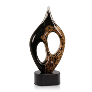 (image for) Black and Gold Coral Glass Award