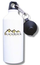 (image for) Black Rock Homes LLC Water Bottle - White