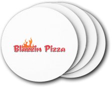 (image for) Blazzin Pizza Coasters (5 Pack)