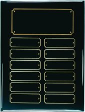 (image for) Black Piano Board 12 Plate Perpetual Plaque