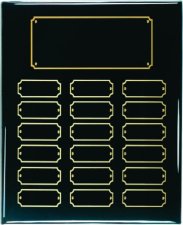 (image for) Black Piano Board 18 Plate Perpetual Plaque