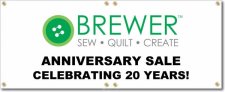 (image for) Brewer Quilting and Sewing Banner Logo Center
