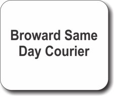 (image for) Broward Same Day Courier Mousepad