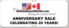 (image for) Buffalo Airport Shuttle Banner Logo Center