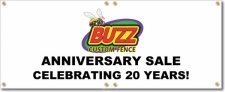 (image for) Buzz Custom Fence Banner Logo Center