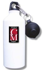 (image for) C & M Medical Supply Water Bottle - White