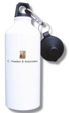 (image for) C. Hawker & Associates Water Bottle - White