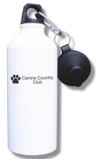 (image for) Canine Country Club Water Bottle - White