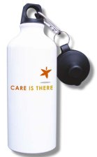 (image for) Care is There Water Bottle - White