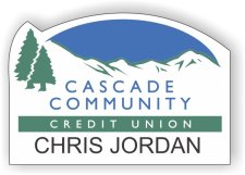 (image for) Cascade Community Credit Union White Shaped Badge