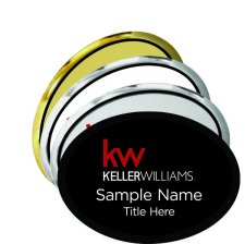 (image for) (New Lower Pricing) Oval Executive Name Badges