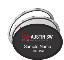 (image for) (New Lower Pricing) Oval Executive Name Badges