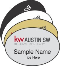 (image for) (New Lower Pricing) Oval Name Badges