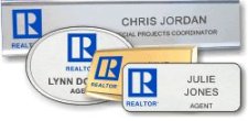 (image for) Residential Blue Realtor Name Badges