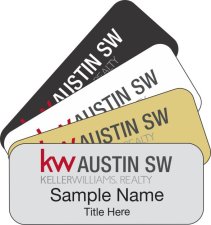 (image for) (New Lower Pricing) Rectangle Name Badges