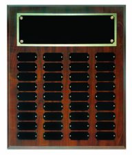 (image for) Cherry Finish 36 Plate Perpetual Plaque