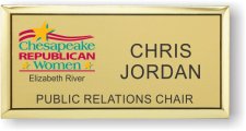 (image for) Chesapeake Republican Women Elizabeth River Gold Executive Badge