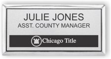(image for) Chicago Title Insurance Silver Executive Badge