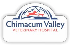 (image for) Chimacum Valley Veterinary Hospital Logo Only White Shaped Badge
