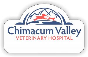 (image for) Chimacum Valley Veterinary Hospital Logo Only White Shaped Badge