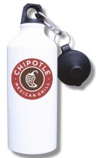 (image for) Chipotle Mexican Grill Water Bottle - White