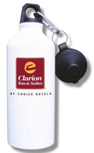 (image for) Clarion Inn & Suites Water Bottle - White