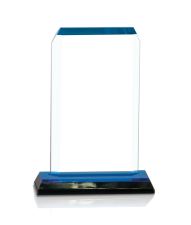 (image for) Clip Corner Impress Acrylic Award - Blue - Medium